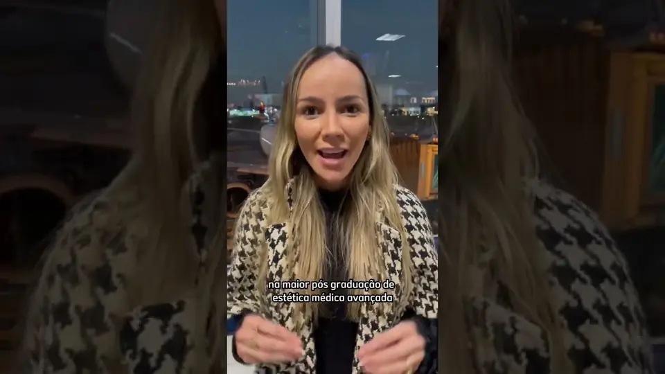 Vídeo: Hoje eu embarco para Belo Horizonte para dar aula na maior pós graduação de estética médica avançada da América Latina.