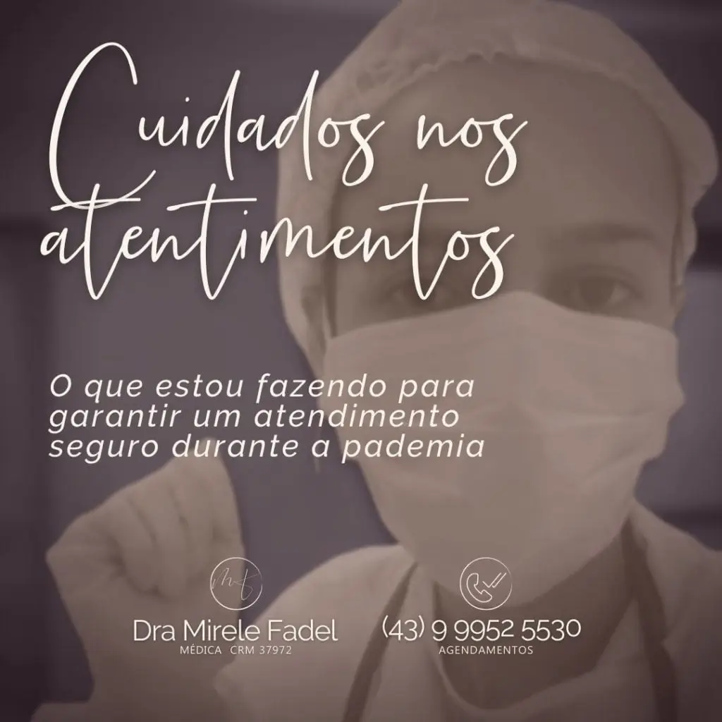 Cuidados no consultório durante a Pandemia