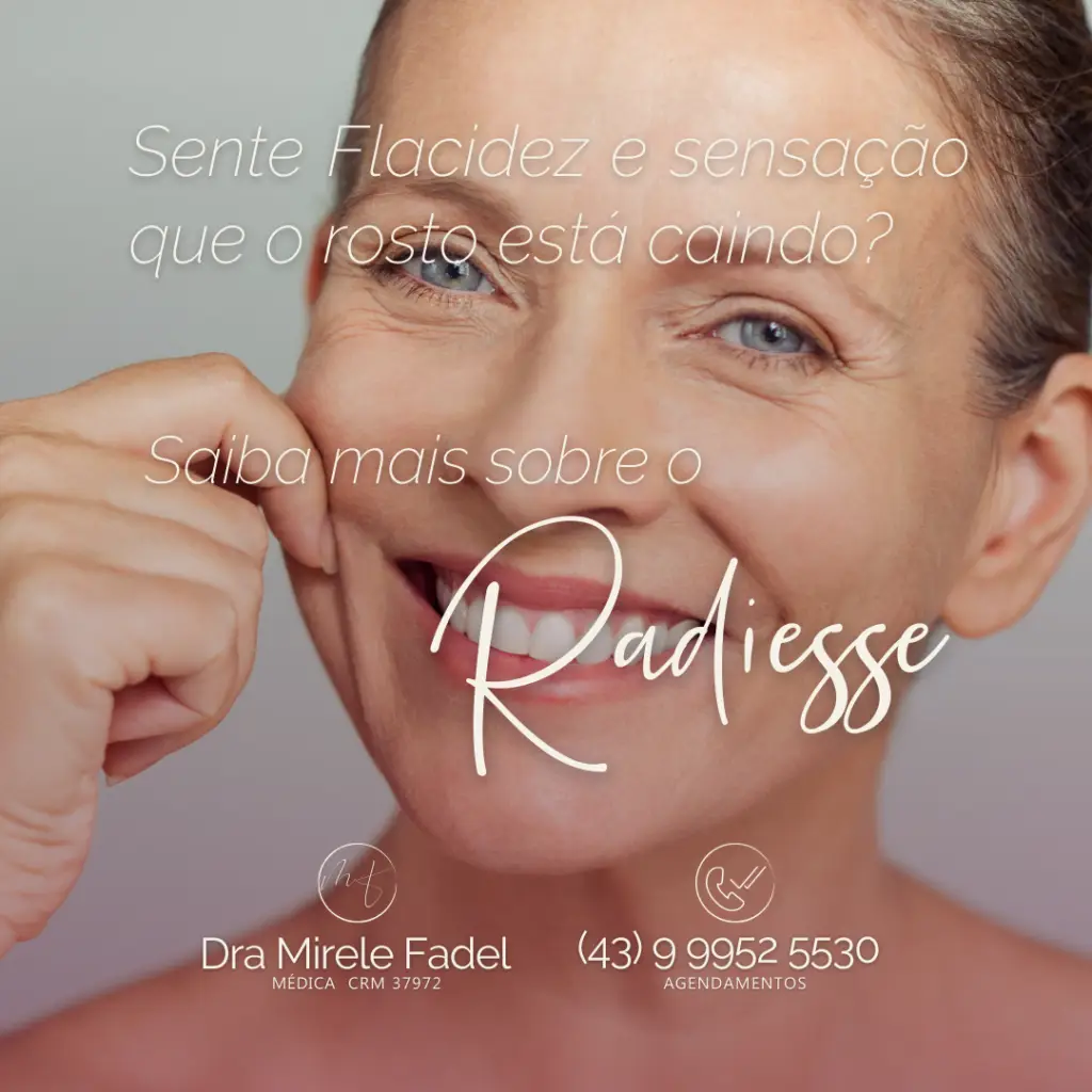 Flacidez e sensação que o rosto está caindo? Já ouviu falar do Radiesse?
