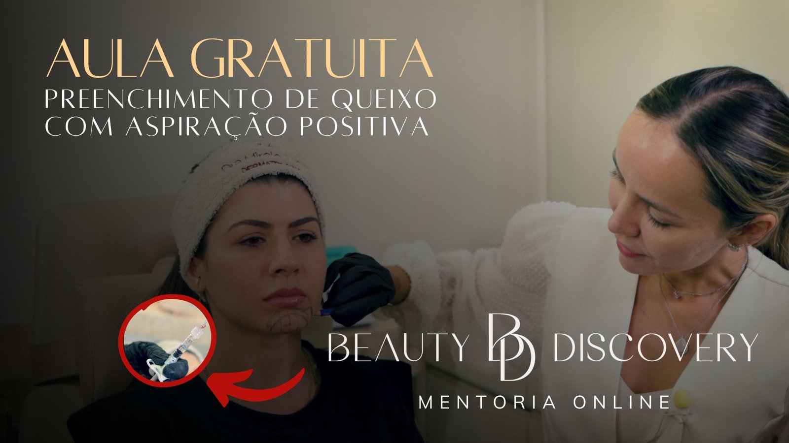 Aula Gratuita Preenchimento de Queixo com Aspiração Positiva Dra Mirele Fadel