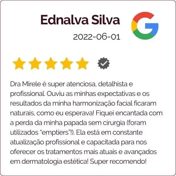 Dra Mirele Fadel - Médica Dermatologista - Depoimento - Ednalva Silva